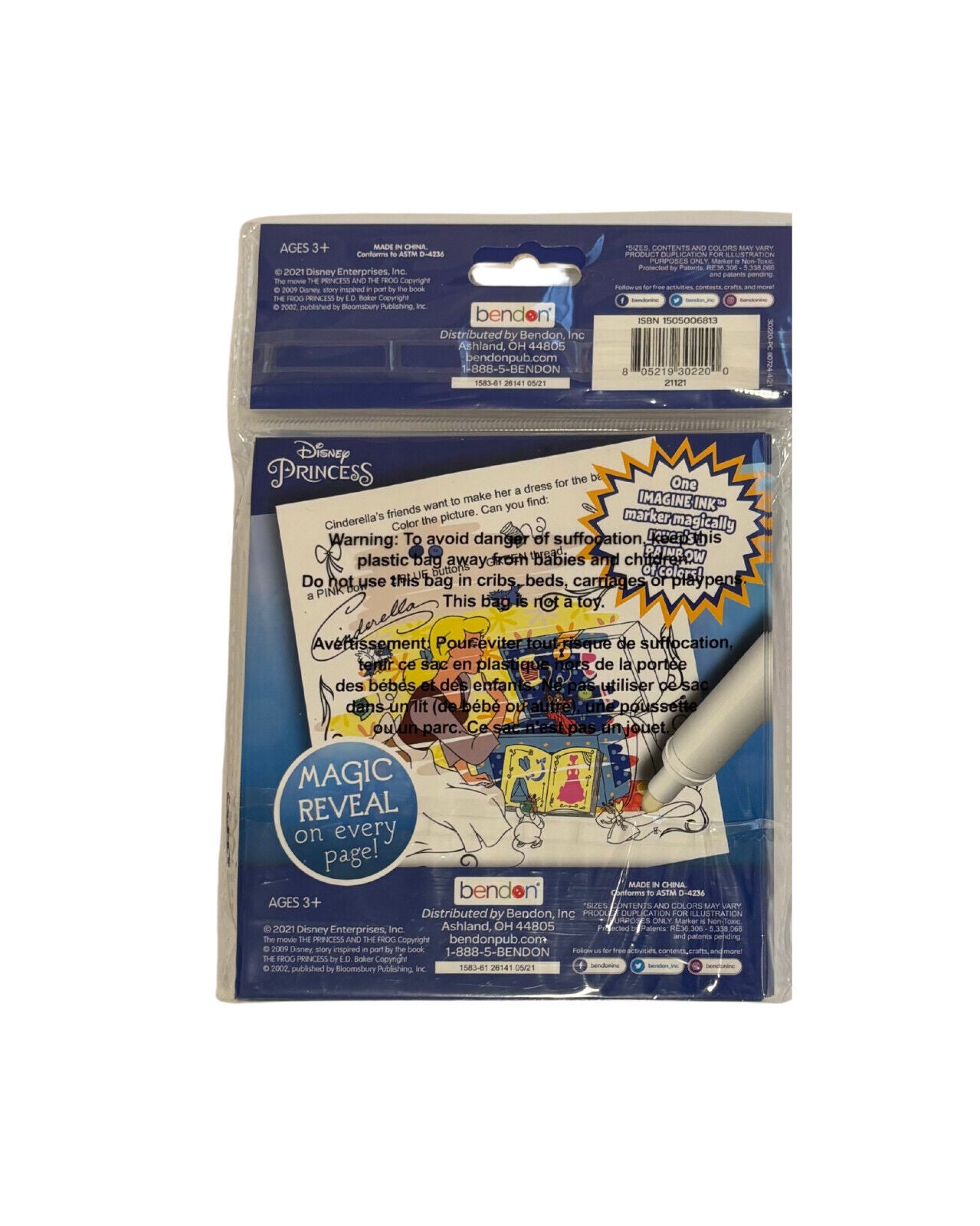 Disney Princess Imagine Ink Books + Markers - Set Of 6