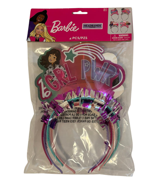 BARBIE FOIL HEADBANDS/FAVORS - 4 Pack