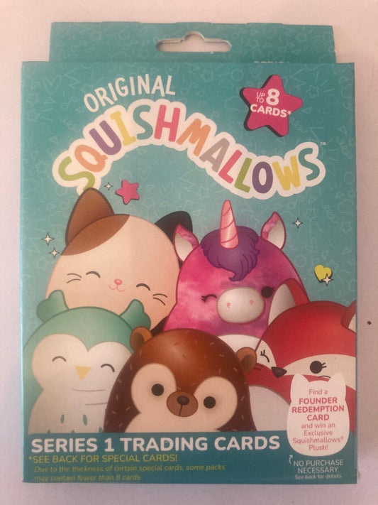 NIB Original SQUISHMALLOWS Series 1 Trading Cards Sealed Pack of *Up To 8