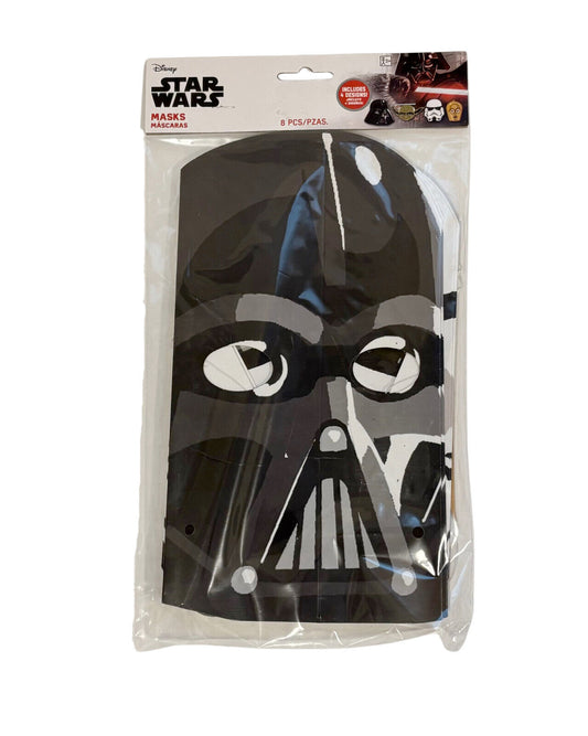 STAR WARS BIRTHDAY PARTY PAPER MASKS 8 PCS