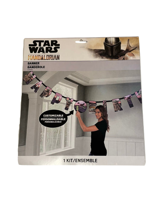 NEW Disney Star Wars The Mandalorian 10.5 Foot Long W/ 10” Letters Party Banner