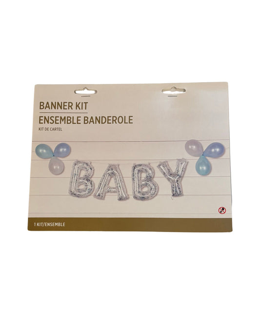 Air Filled Confetti BABY 16” Balloon Banner