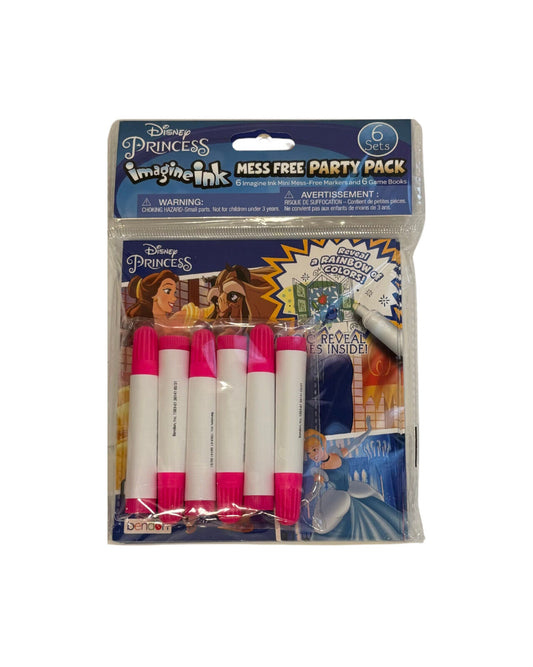 Disney Princess Imagine Ink Books + Markers - Set Of 6